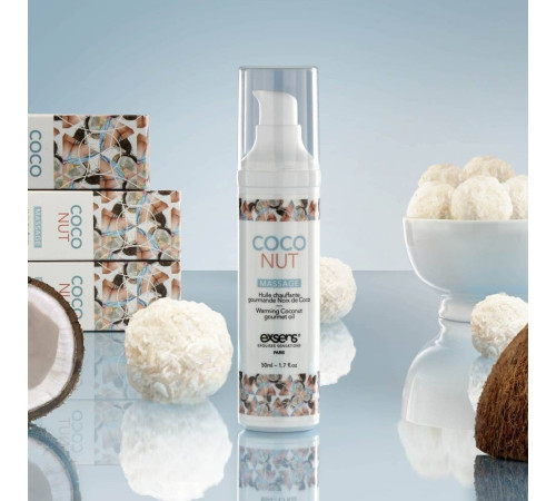 Разогревающее массажное масло с ароматом кокоса Gourmet Coconut - 50 мл. Разогревающее массажное масло с ароматом кокоса Gourmet Coconut - 50 мл.