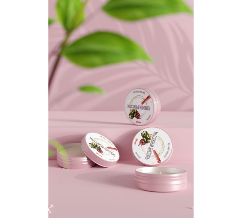 Массажная свеча «Массажный коктейль» с ароматом пина колады - 30 мл.