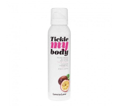 Массажная хрустящая пенка Tickle my body с ароматом маракуйи - 150 мл. Массажная хрустящая пенка Tickle my body с ароматом маракуйи - 150 мл.