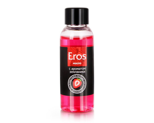 Заказать Массажное масло Eros Fantasy с ароматом земляники - 50 мл.