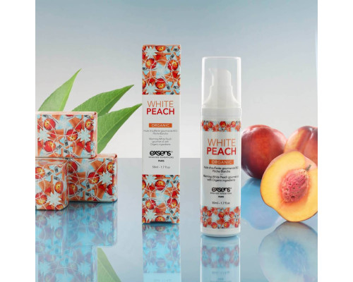 Заказать Разогревающее массажное масло Gourmet White Peach Organic с органическими ингредиентами - 50 мл. Заказать Разогревающее массажное масло Gourmet White Peach Organic с органическими ингредиентами - 50 мл.