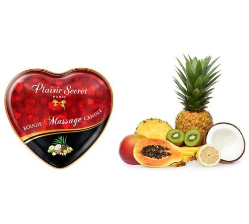 Массажная свеча с ароматом экзотических фруктов Bougie Massage Candle - 35 мл.