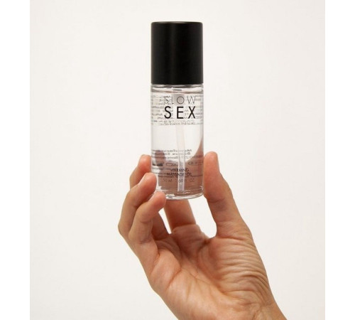 Съедобное cогревающее массажное масло Slow Sex - 50 мл.