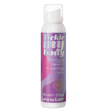 Массажная хрустящая пенка Tickle My Body Coconut с ароматом кокоса - 150 мл.