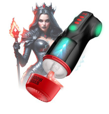 Интерактивный мастурбатор Raven с вакуумом, вибрацией и подсветкой