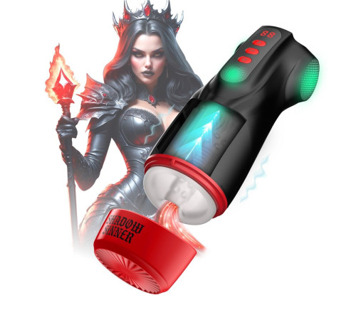 Интерактивный мастурбатор Raven с вакуумом, вибрацией и подсветкой