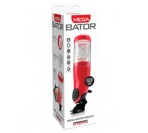 Автоматический мастурбатор-ротик с подсветкой Mega-Bator Mouth