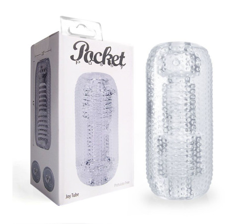 Прозрачный мастурбатор Joy Tube