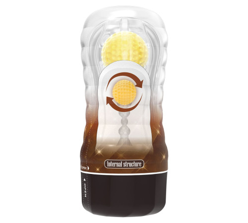 Прозрачный текстурированный мастурбатор Vacuum Cup Masturbator Stellar