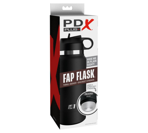 Черный мастурбатор в виде бутылки Fap Flask Черный мастурбатор в виде бутылки Fap Flask