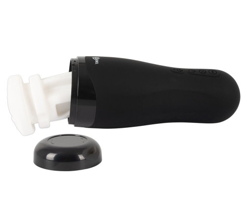 Черный вибромастурбатор с подогревом Masturbator with 3 Functions