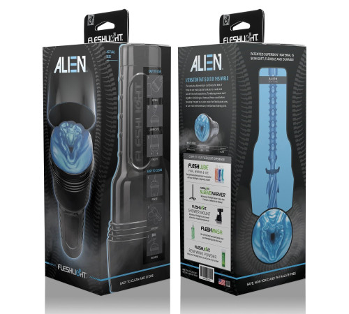 Мастурбатор-вагина Fleshlight Freaks Alien Blue Metallic