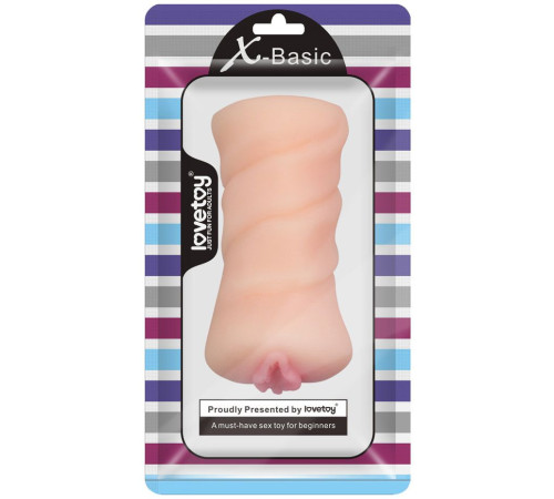Телесный мастурбатор-вагина X-Basic Pocket Pussy без вибрации
