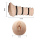 Заказать Мастурбатор-вагина с утягивающими кольцами Rossi Flesh 3D