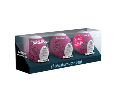 Набор из 3 мастурбаторов-яиц Satisfyer Bubble Набор из 3 мастурбаторов-яиц Satisfyer Bubble
