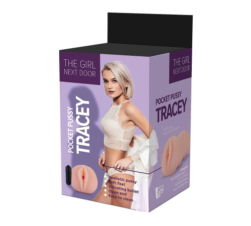 Телесный мастурбатор-вагина Tracey Vibrating Vagina Stroker