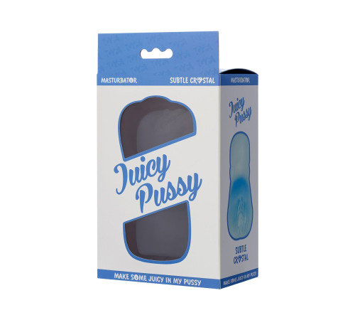 Прозрачный реалистичный мастурбатор Juicy Pussy Subtle Crystal