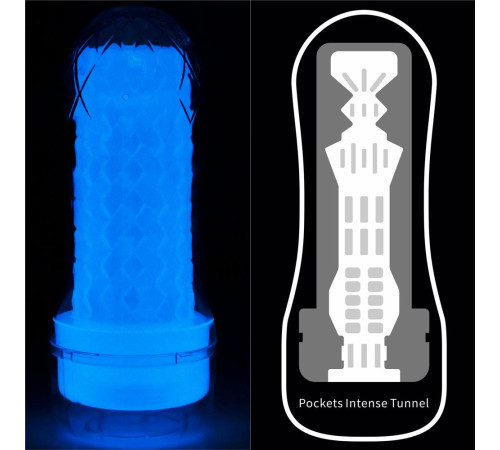 Светящийся в темноте мастурбатор Lumino Play Masturbator Pocketed Светящийся в темноте мастурбатор Lumino Play Masturbator Pocketed