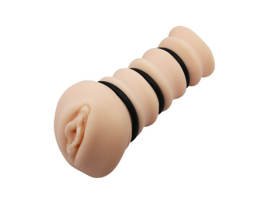 Заказать Мастурбатор-вагина с утягивающими кольцами Rossi Flesh 3D