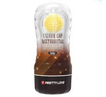 Прозрачный текстурированный мастурбатор Vacuum Cup Masturbator Stellar