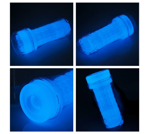 Светящийся в темноте мастурбатор Lumino Play Masturbator Ribbed