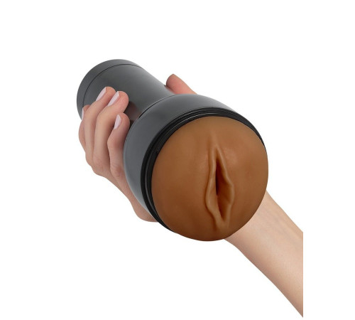 Коричневый мастурбатор-вагина Feel Stroker