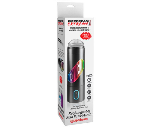 Перезаряжаемый мастурбатор-ротик Extreme Toyz Rechargeable Roto-Bator Mouth Перезаряжаемый мастурбатор-ротик Extreme Toyz Rechargeable Roto-Bator Mouth