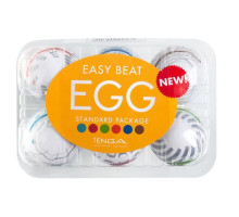 Набор из 6 мастурбаторов Tenga EGG III с различным рельефом