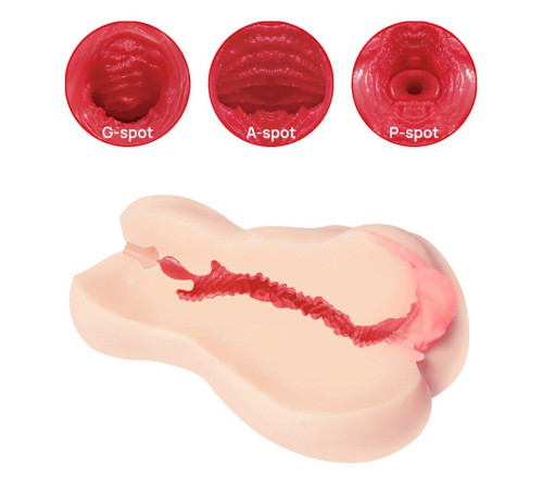 Мастурбатор-вагина с двойным слоем материала Jenny Onahole edition 005