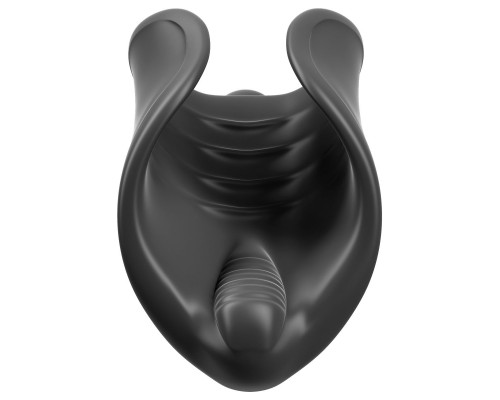 Чёрный мастурбатор Vibrating Silicone Stimulator с вибрацией Чёрный мастурбатор Vibrating Silicone Stimulator с вибрацией