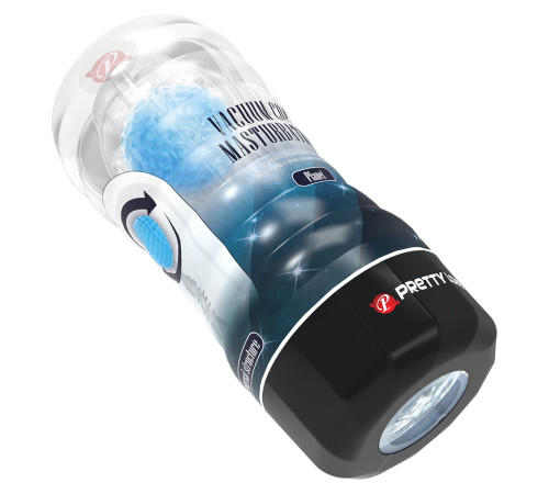 Прозрачный текстурированный мастурбатор Vacuum Cup Masturbator Planet