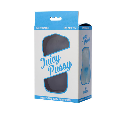 Прозрачный реалистичный мастурбатор Juicy Pussy Hot Crystal