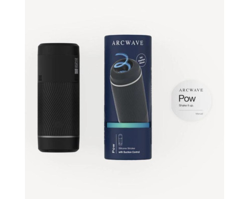 Заказать Черный мастурбатор с контролем всасывания Arcwave Pow Stroker