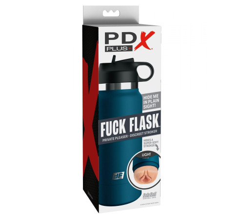 Мастурбатор-вагина в синей колбе F*ck Flask Мастурбатор-вагина в синей колбе F*ck Flask