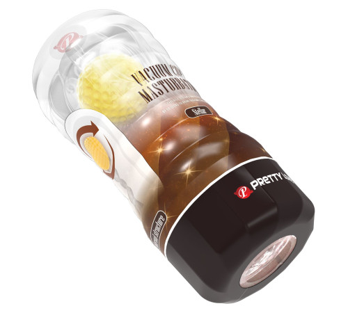 Прозрачный текстурированный мастурбатор Vacuum Cup Masturbator Stellar