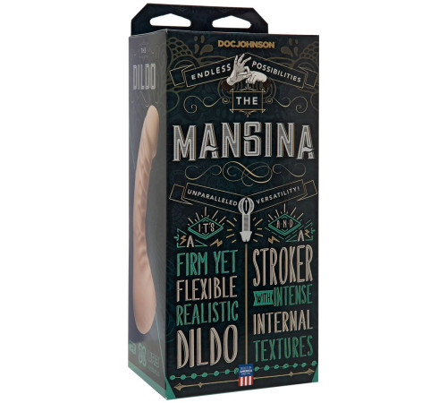 Мастурбатор с фаллоимитатором The Mangina - 24 см.