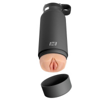 Серый мастурбатор в виде бутылки F*ck Flask