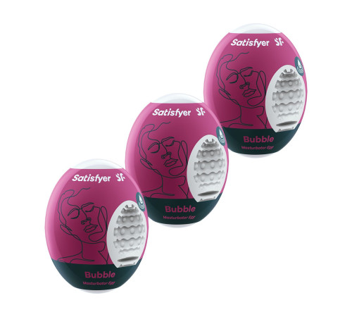 Набор из 3 мастурбаторов-яиц Satisfyer Bubble Набор из 3 мастурбаторов-яиц Satisfyer Bubble