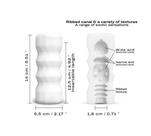 Белый мастурбатор Dorcel Cup Exotic