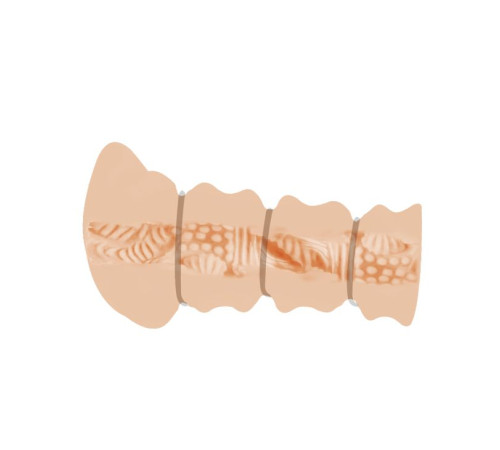 Мастурбатор-вагина с утягивающими кольцами Rossi Flesh 3D