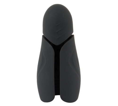 Черный силиконовый вибромастурбатор с нагревом Masturbator with 2 Functions Черный силиконовый вибромастурбатор с нагревом Masturbator with 2 Functions