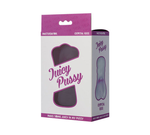 Прозрачный реалистичный мастурбатор Juicy Pussy Crystal Rose