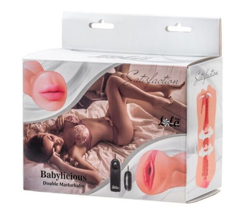 Двусторонний мастурбатор с вибропулей Satisfaction Babylicious Двусторонний мастурбатор с вибропулей Satisfaction Babylicious