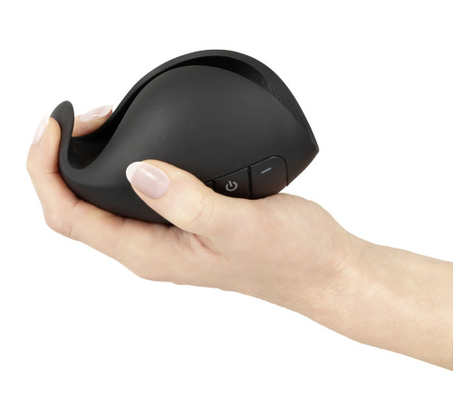 Черный мастурбатор с гибкими крылышками