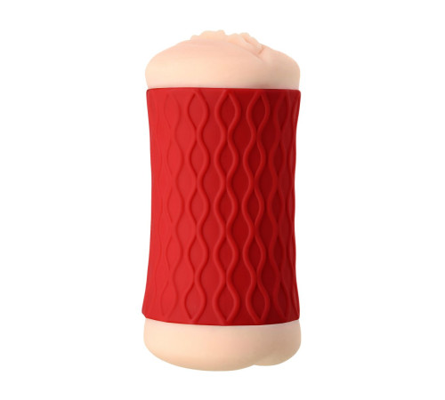 Двухсторонний мастурбатор JOS  NADIN в красном цилиндре