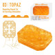 Заказать Оранжевый мастурбатор-стимулятор Tenga Uni Topaz