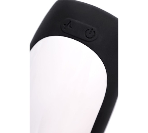 Черно-белый перезаряжаемый мастурбатор Erotist Hailstorm