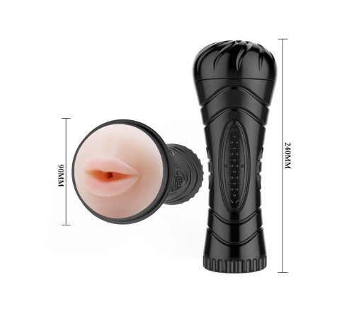 Мастурбатор-ротик  Baby Pussy в колбе без вибрации