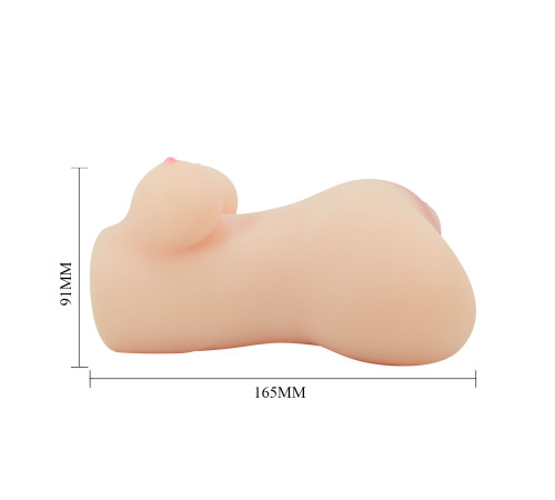 Телесный мастурбатор мини-торс Hannah