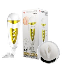 Мега-мастурбатор вагина Sally с вибрацией и голосом